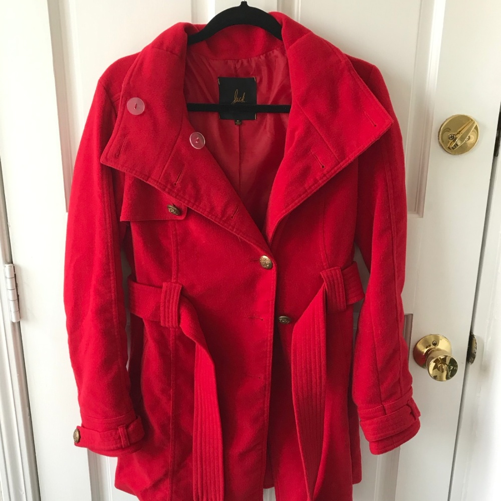 Urban Outfitters Red Trench Coat